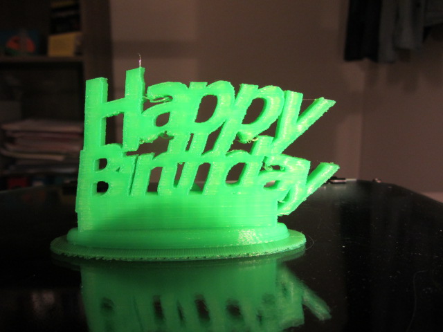 Happy Birthday que j'ai offert :)