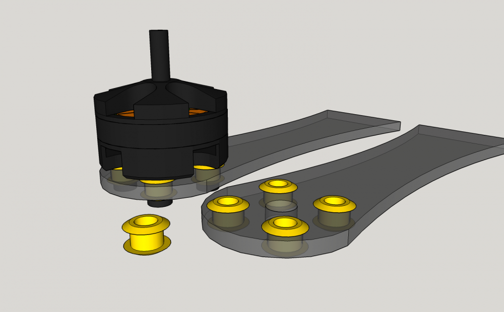 Fixation moteur anti-vibration