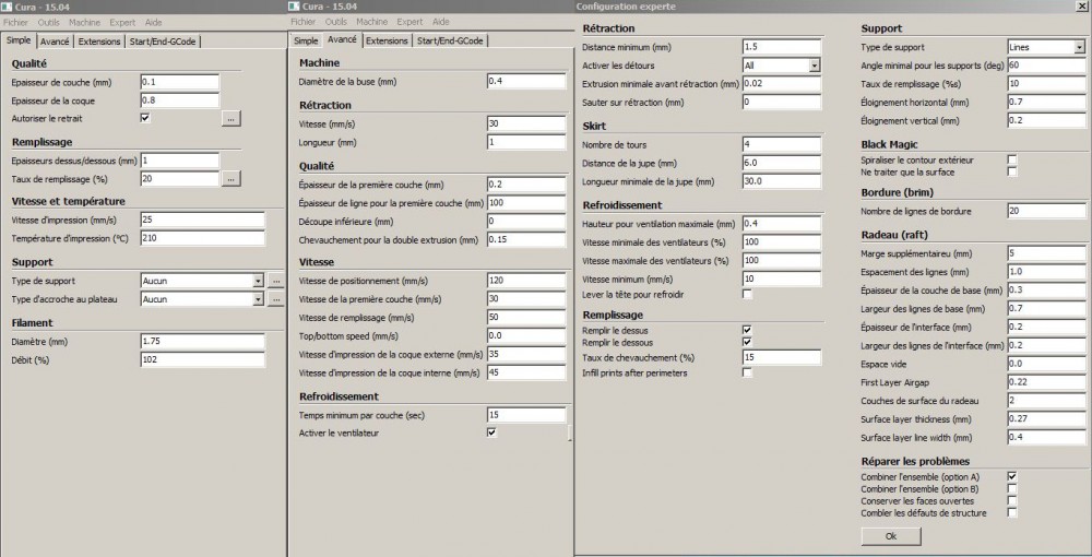 Réglages_Cura.jpg (270.79 Kio) Consulté 8716 fois Réglages Cura