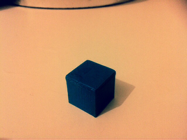 Le cube après réglage